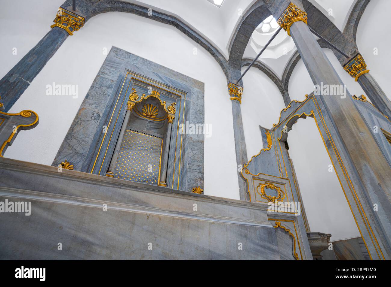 Sultanbad im Topkapi Palace Harem. Istanbul, Türkei Stockfoto