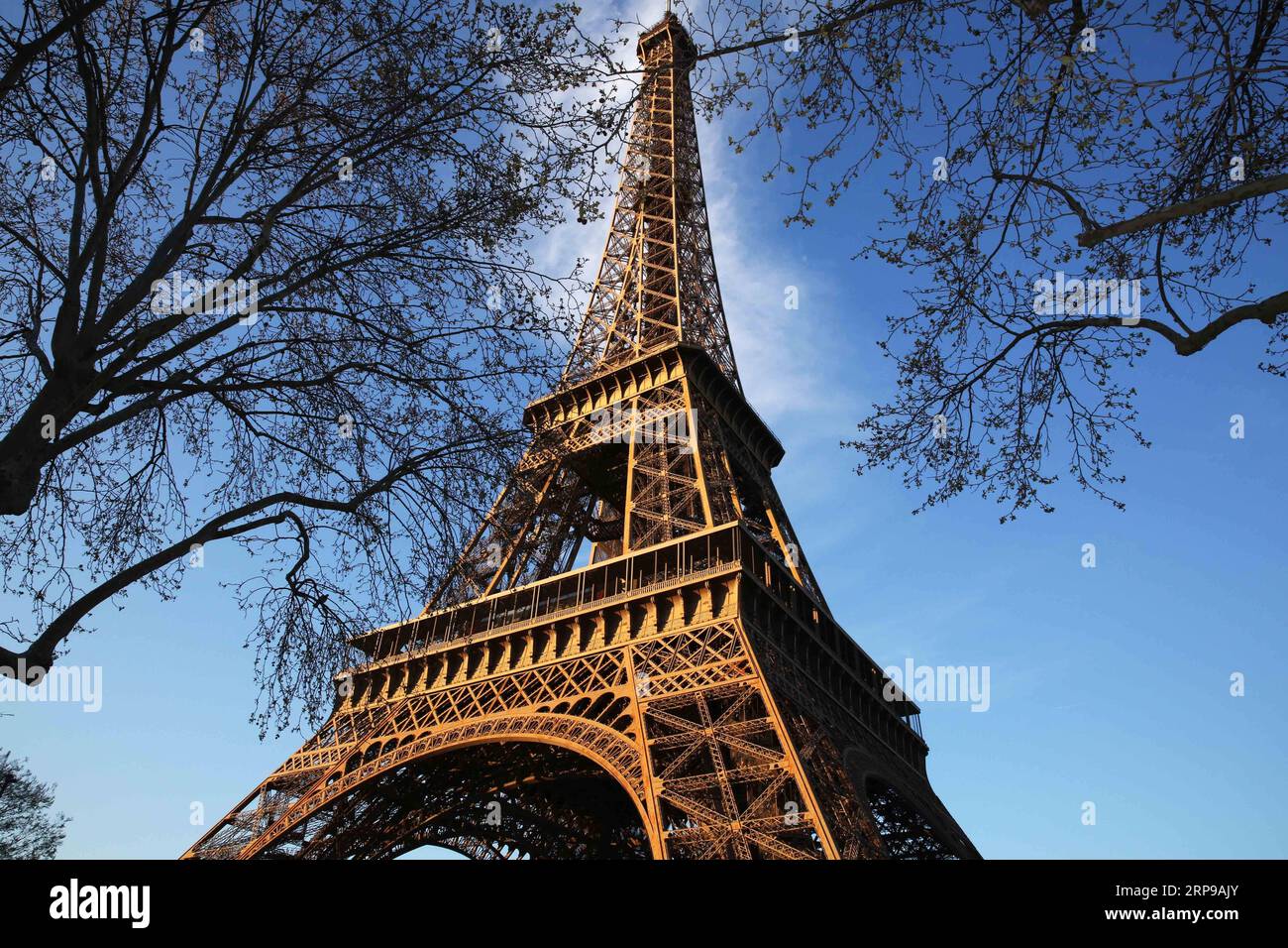 (190331) -- PARIS, 31. März 2019 (Xinhua) -- Foto aufgenommen am 30. März 2019 zeigt den Eiffelturm in Paris, Frankreich. Eine Reihe von Veranstaltungen, darunter Aufführungen, Fotoshows und Abenteuerspiele, werden ab März 30 stattfinden, um das 130-jährige Bestehen des Eiffelturms zu feiern. (Xinhua/Gao Jing) FRANKREICH-PARIS-EIFFELTURM-130 Jahre PUBLICATIONxNOTxINxCHN Stockfoto