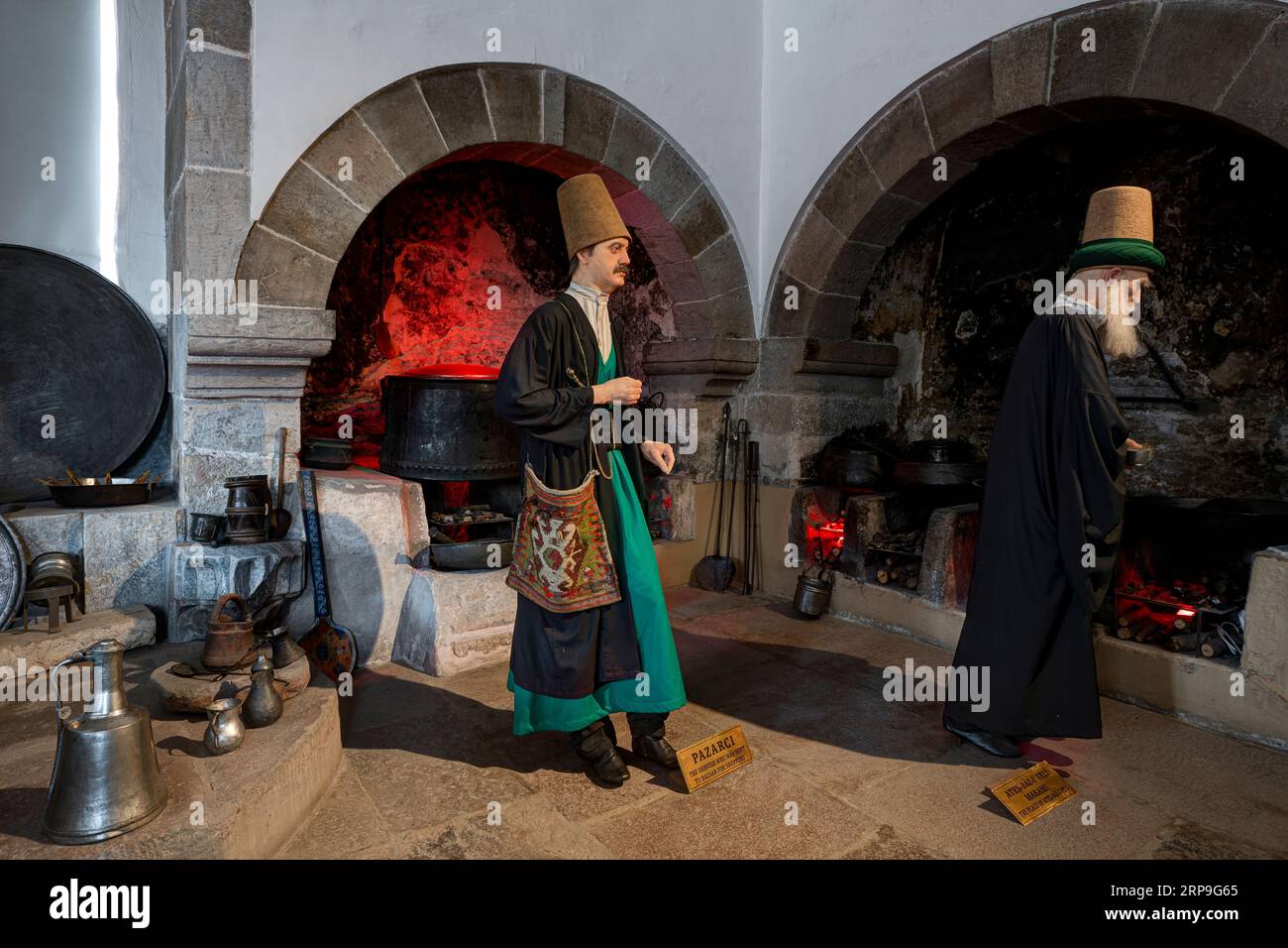 Küche. Mevlana Museum. Konya, Türkei Stockfoto