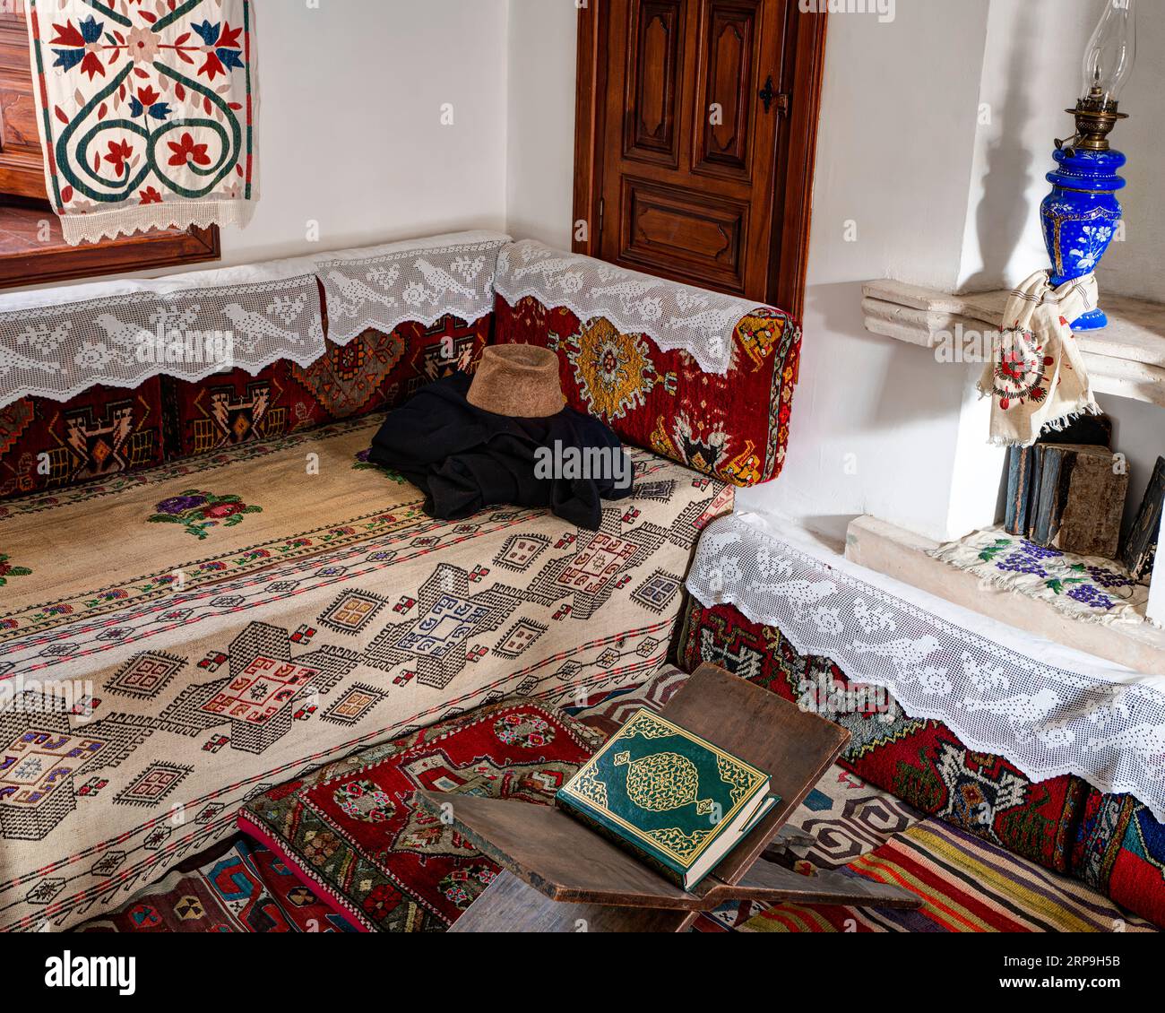 Chelebi-Kammer (Tekke-Zelle). Mevlana Museum. Konya, Türkei Stockfoto