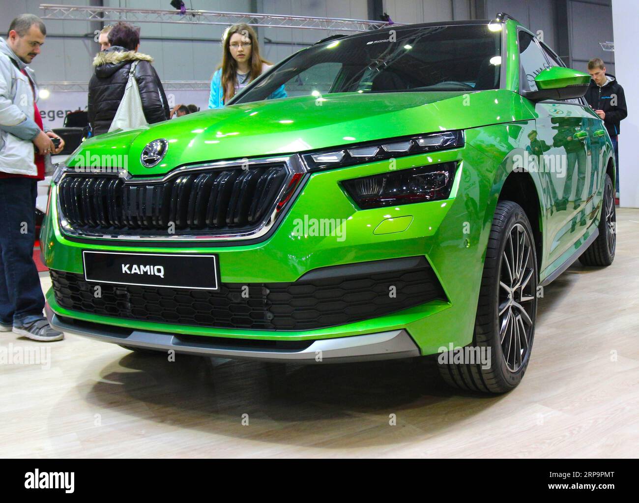 (190414) -- PRAG, 14. April 2019 (Xinhua) -- Ein Kamiq von Skoda ist auf der Autoshow Prag, in Prag, Tschechische Republik, 13. April 2019 zu sehen. Die dreitägige automobilmesse hat hier am Sonntag geschlossen. (Xinhua/Dana Kesnerova) TSCHECHISCHE REPUBLIK-PRAG-AUTOSHOW PUBLICATIONxNOTxINxCHN Stockfoto