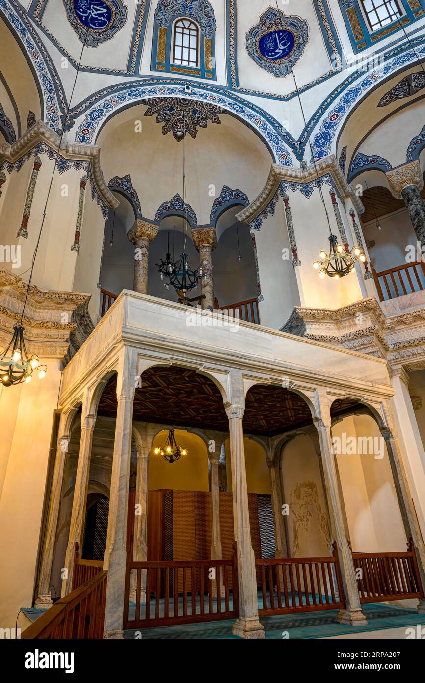 Die kleine Hagia Sophia Moschee, eine ehemalige griechisch-orthodoxe Kirche, die den Heiligen Sergius und Bacchus geweiht ist. Istanbul, Türkei Stockfoto