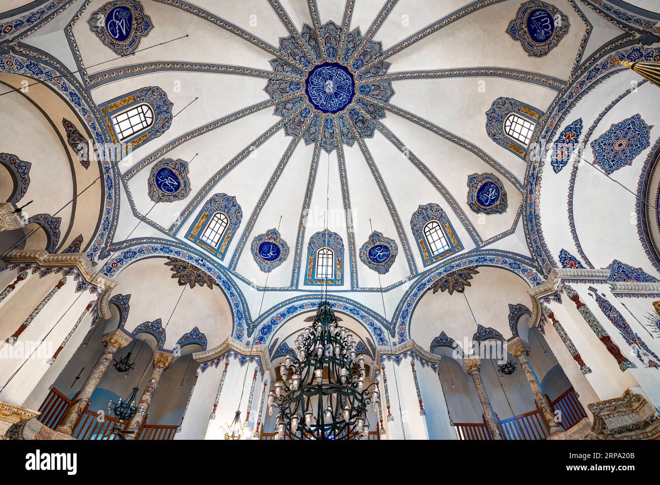 Die kleine Hagia Sophia Moschee, eine ehemalige griechisch-orthodoxe Kirche, die den Heiligen Sergius und Bacchus geweiht ist. Istanbul, Türkei Stockfoto
