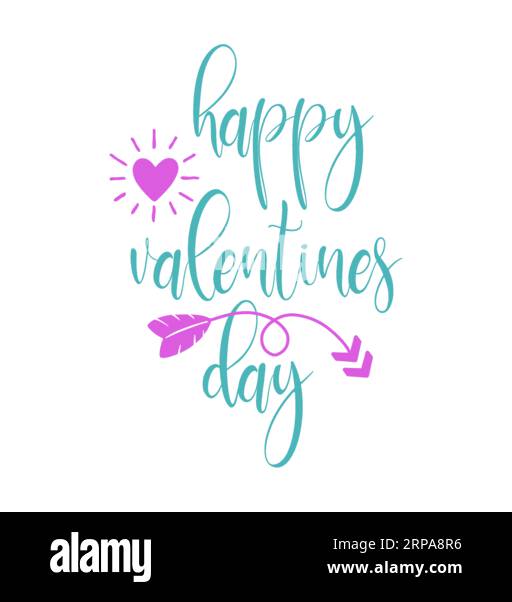 Happy valentines day, Typografie-T-Shirt-Design, T-Shirt-Print, Freebie SVG, T-Shirt-Design, T-Shirt-Design mit Schriftzug Stock Vektor