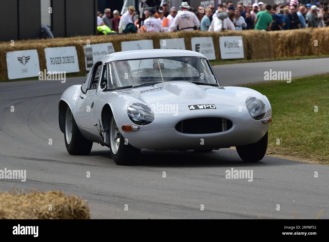 Shaun Lynn, Jaguar E-Type Lightweight, Goodwood 75, The Racing Years, eine kleine, aber indikative Auswahl an einigen der besten Rennwagen, die es gibt Stockfoto