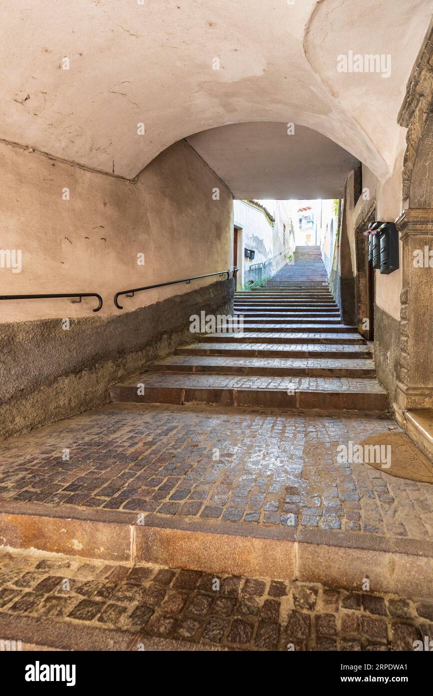 Italien Trentino Borgo Valsugana - Scala a a Telvana Stockfoto