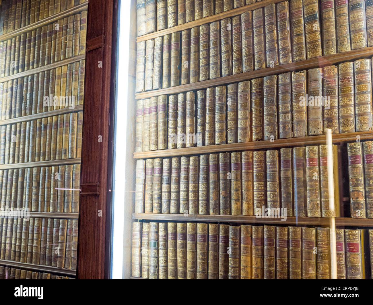 Golden Books, Nationalarchiv Museum - Hôtel de Soubise, Nationalarchiv, Paris, Frankreich, Europa, UK, GB. Stockfoto