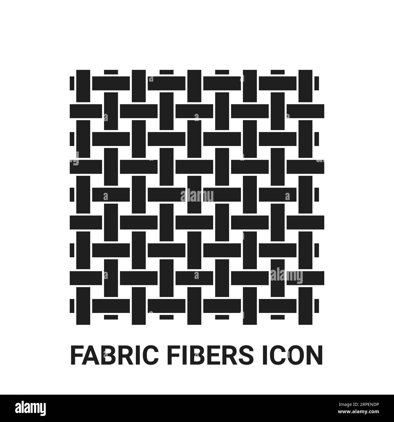 Symbol für Textilfasern aus Stoff Stock Vektor