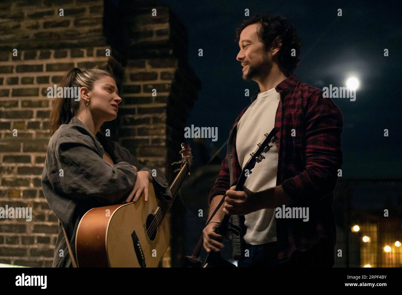 Flora und Son Eve Hewson und Joseph Gordon-Levitt Stockfoto