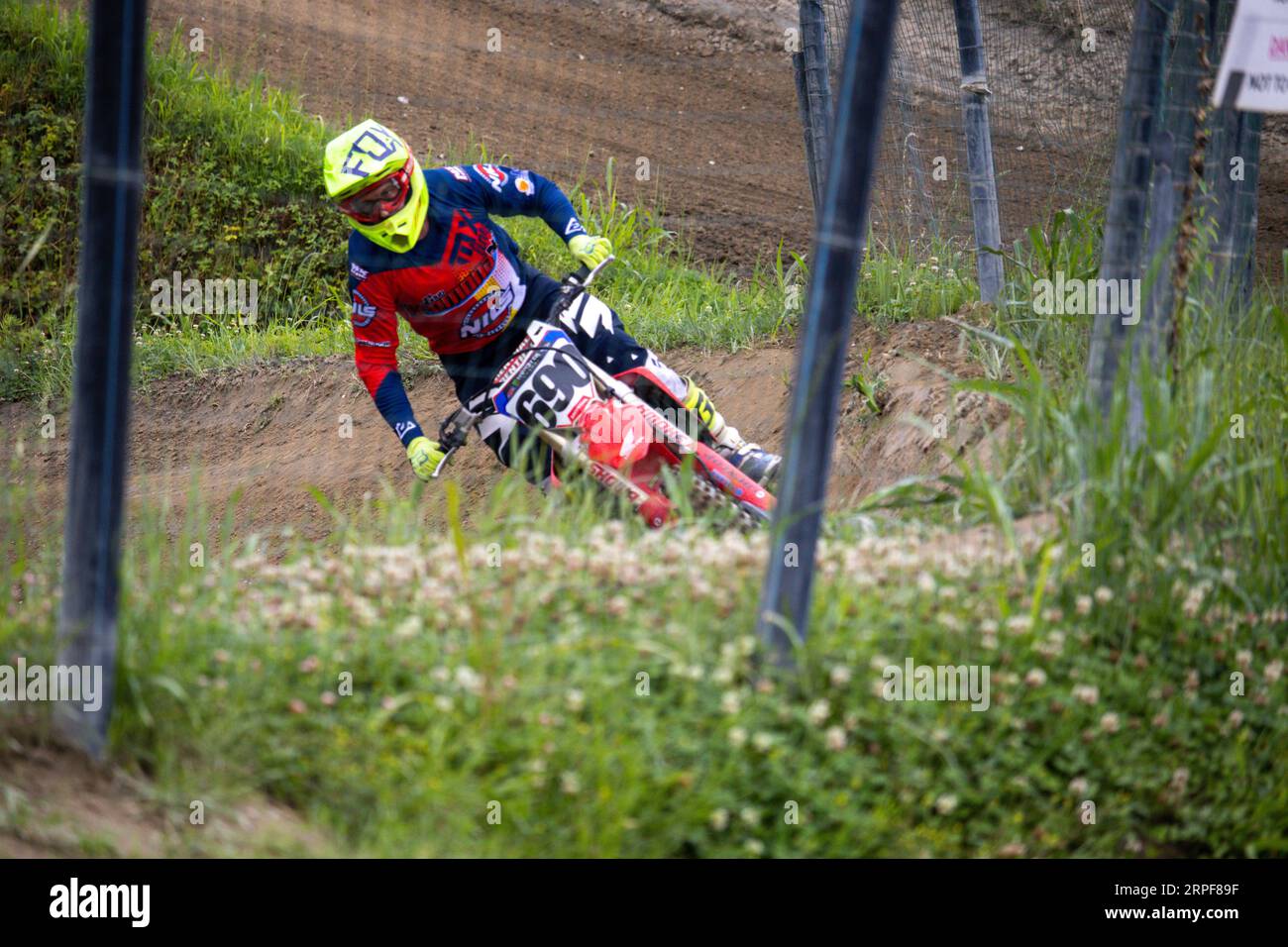 Motocross in italien Stockfoto