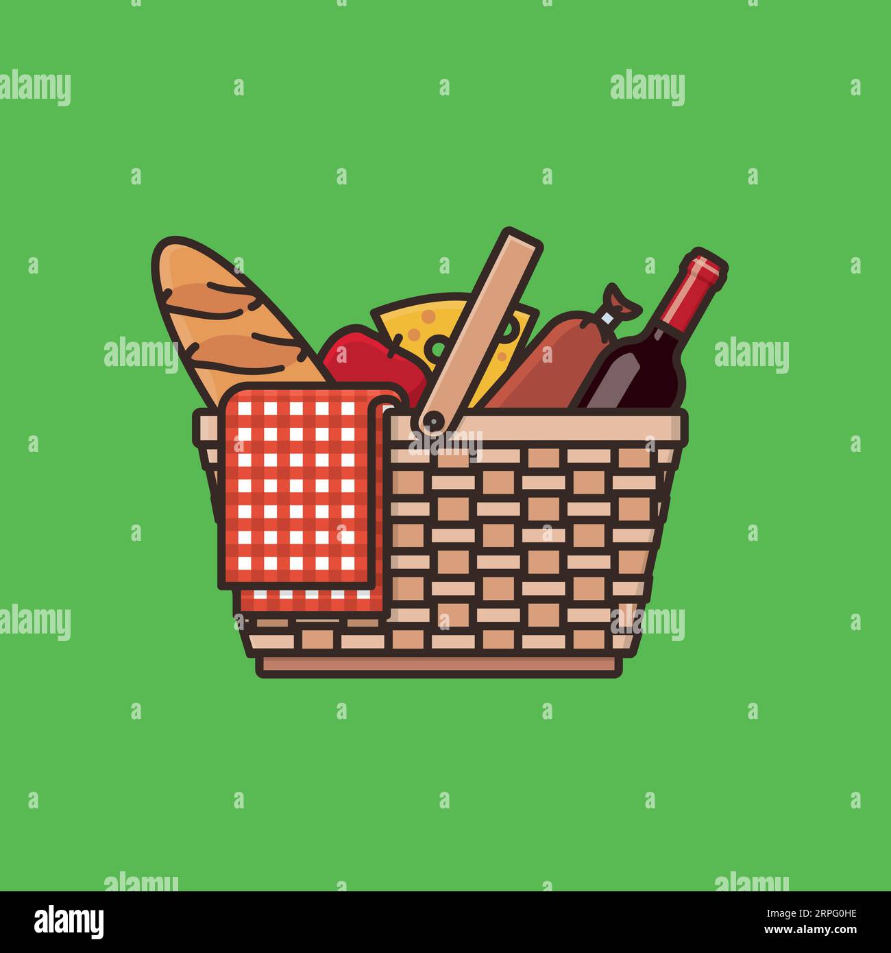 Käse und apfel Stock-Vektorgrafiken kaufen - Alamy