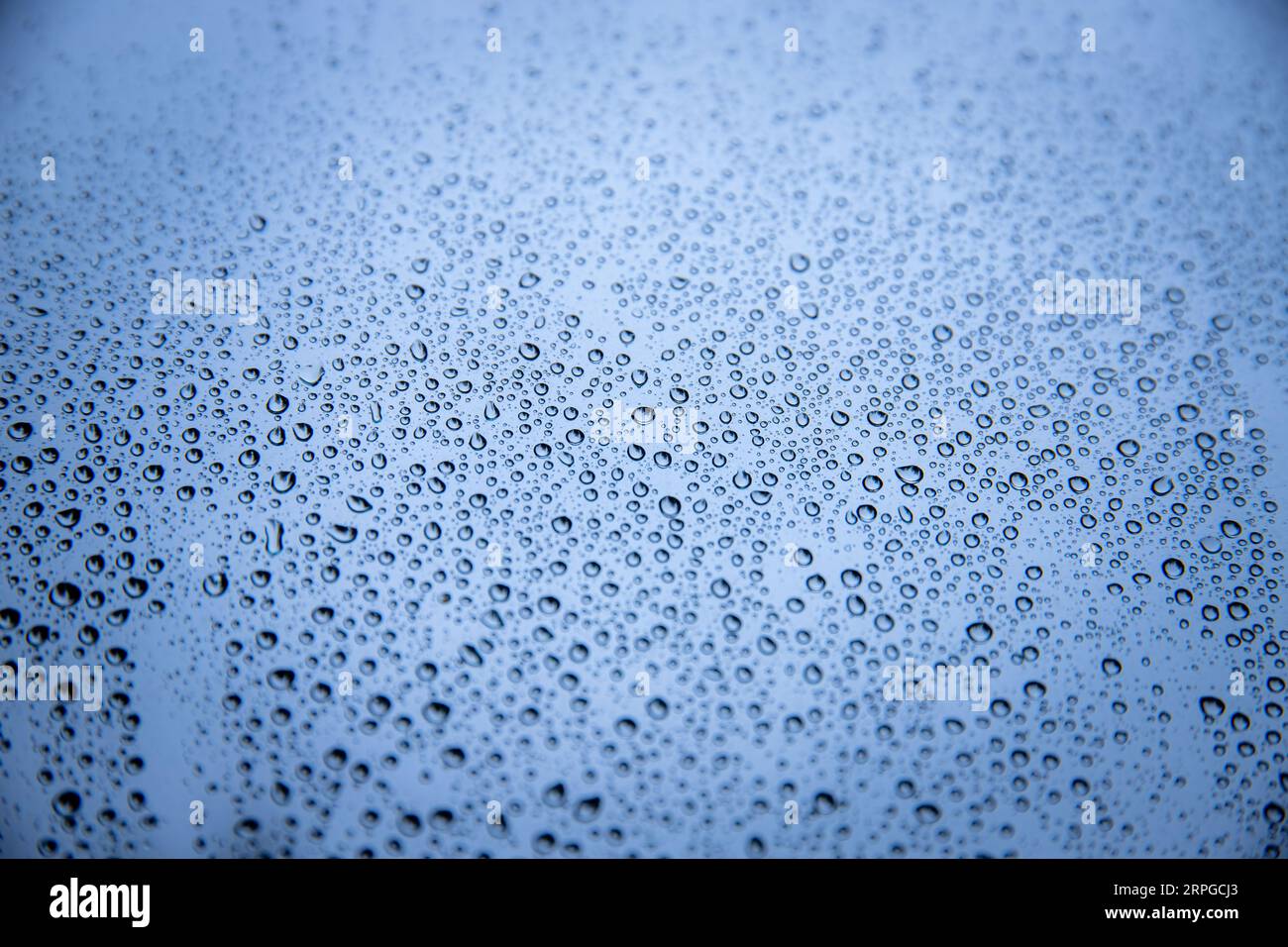 Schließen Sie die Wassertropfen auf einem Glas Stockfoto