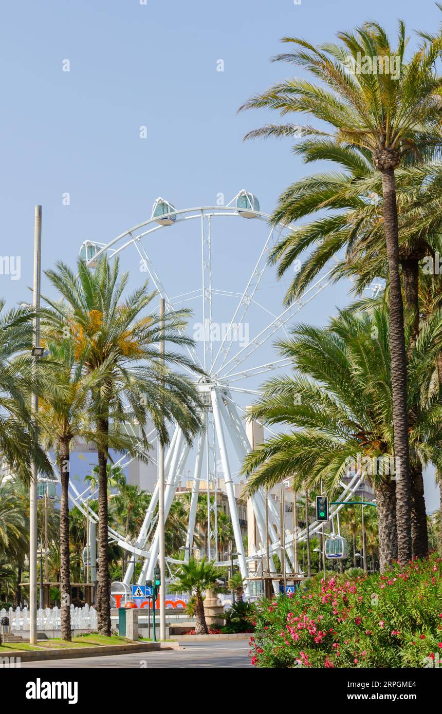 ALMERIA, SPANIEN - 26. MAI 2023 touristische Komponente des Kultur- und Freizeitprogramms der Stadt Almeria in der Region Andalusien in Spanien Stockfoto