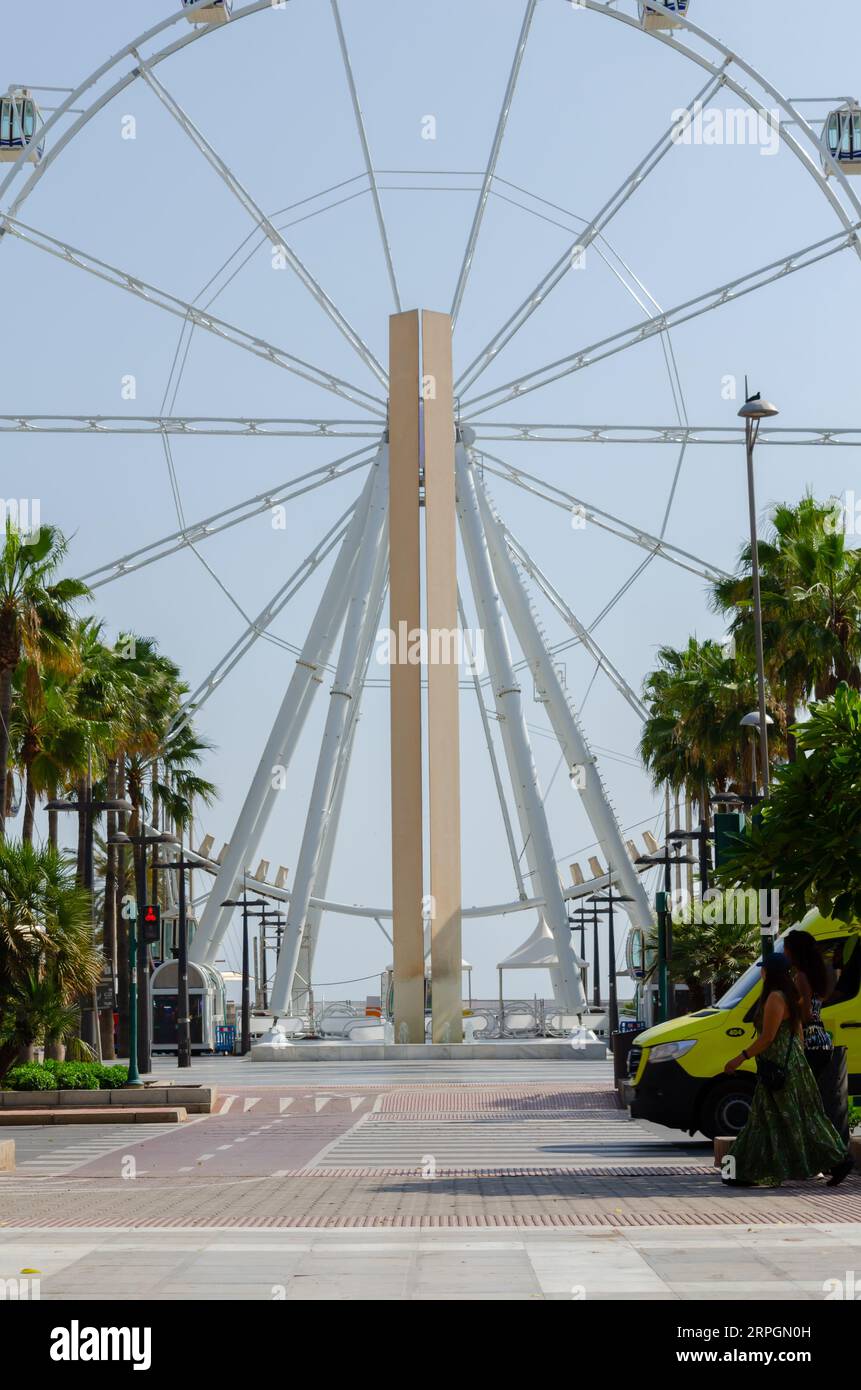 ALMERIA, SPANIEN - 26. MAI 2023 touristische Komponente des Kultur- und Freizeitprogramms der Stadt Almeria in der Region Andalusien in Spanien Stockfoto