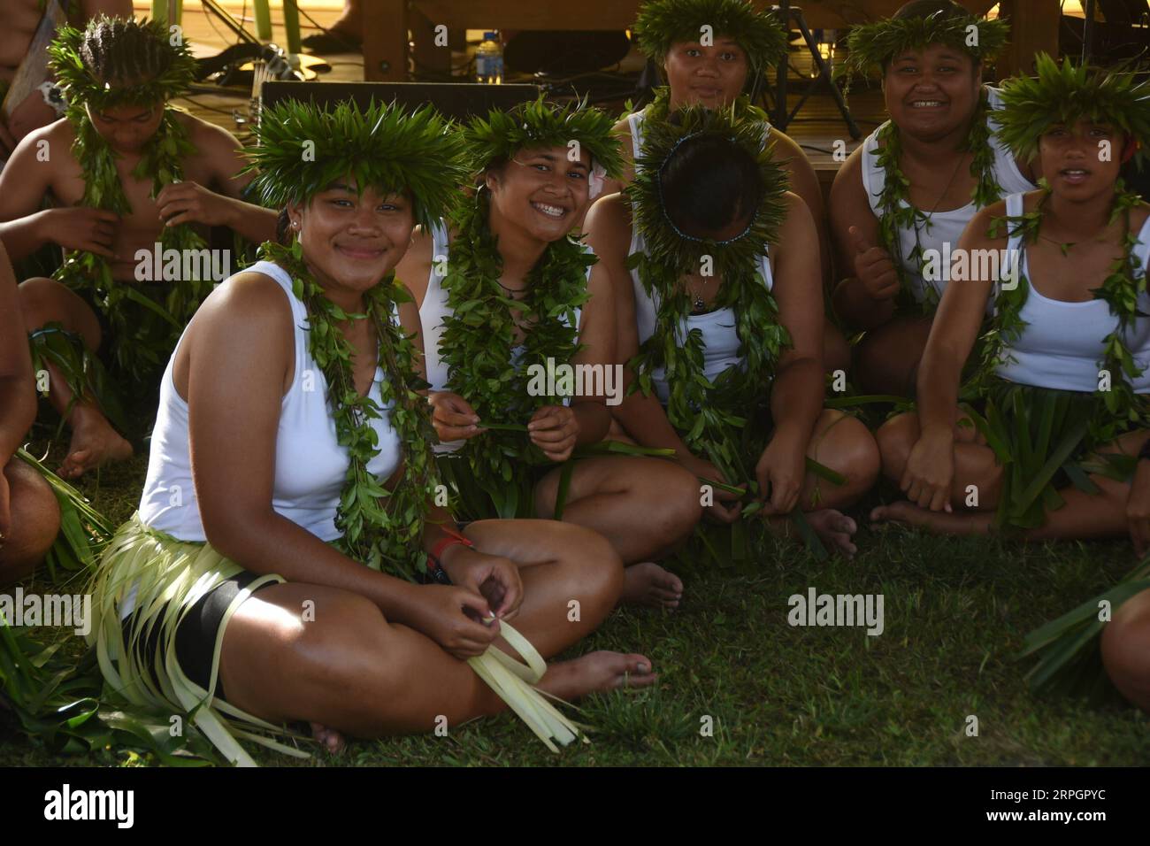 191020 -- ALOFI, 20. Oktober 2019 -- Menschen feiern den 45. Jahrestag des Verfassungsgeburtstages von Niue in Alofi, Niue, 19. Oktober 2019. Am Samstag jährte sich zum 45. Mal der Tag der Verfassung von Niue. Niues Gewährung durch das neuseeländische Parlament im Jahr 1974 wird jährlich als seine Unabhängigkeit am Tag der Verfassung am 19. Oktober gefeiert. NIUE-ALOFI-KONSTITUTIONSTAG LuxHuaiqian PUBLICATIONxNOTxINxCHN Stockfoto