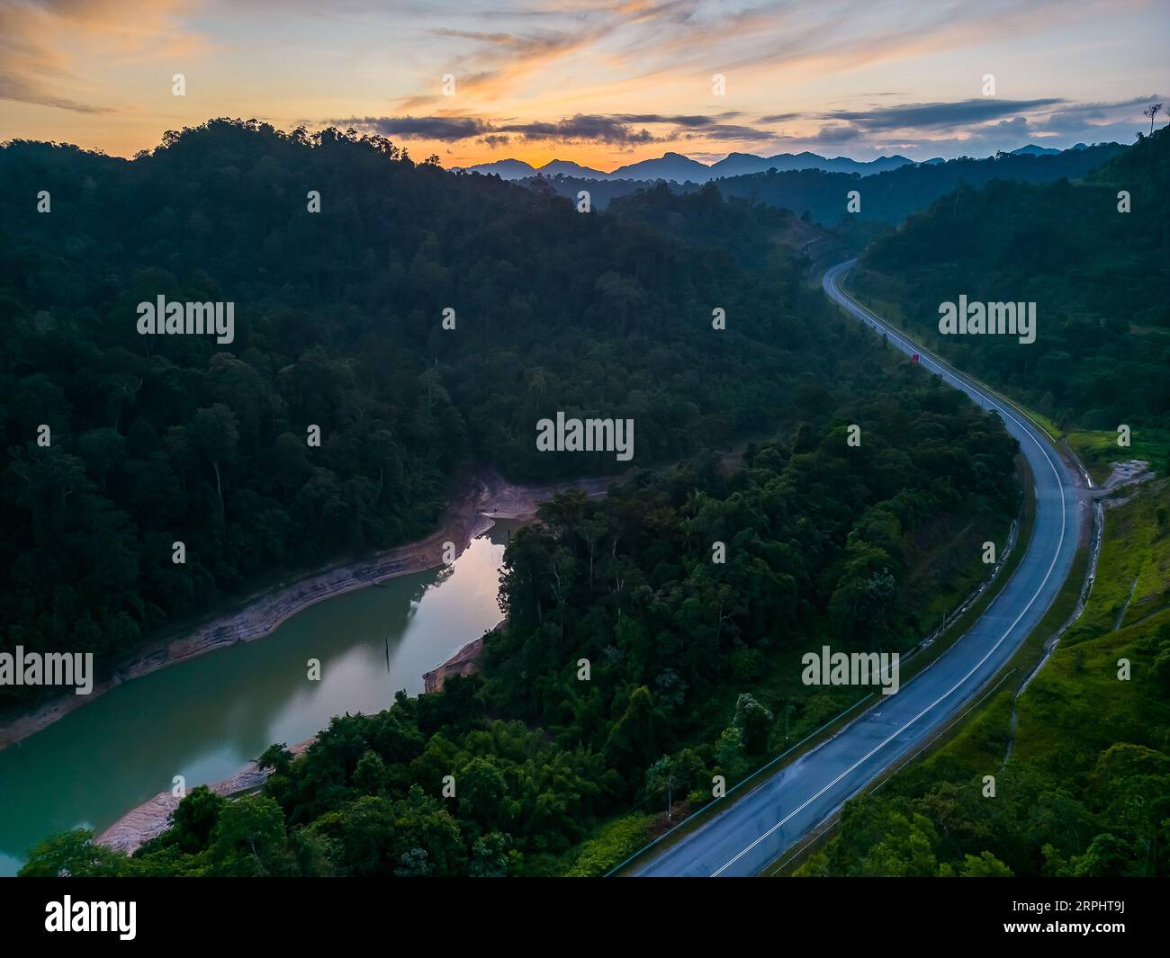 Pedu’s Lake im Bundesstaat Kedah in Malaysia Stockfoto