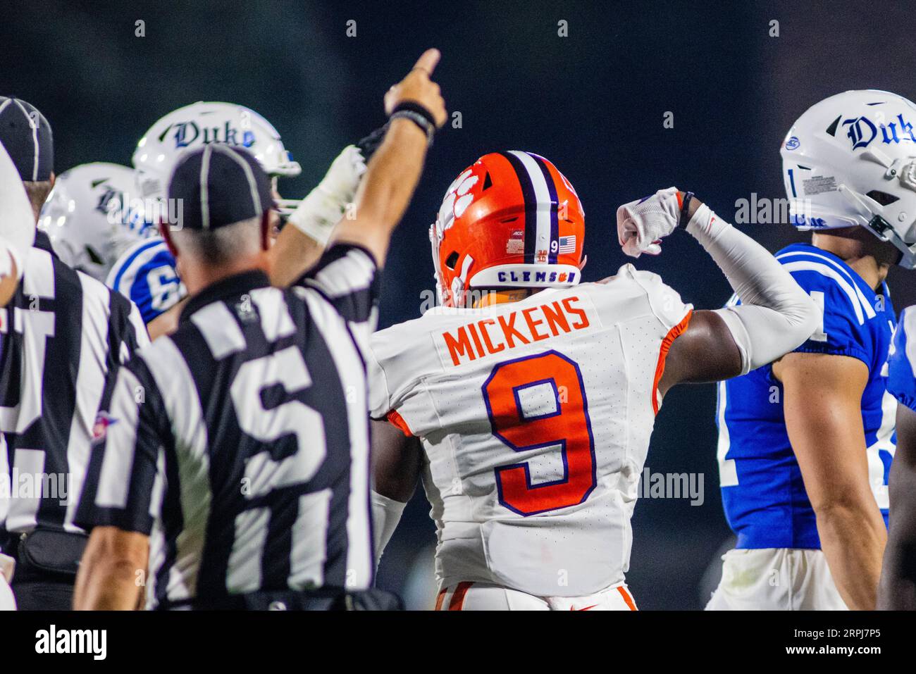 Durham, NC, USA. September 2023. Das ACC Football Matchup im Wallace Wade Stadium in Durham, NC. (Scott Kinser/CSM). Quelle: csm/Alamy Live News Stockfoto