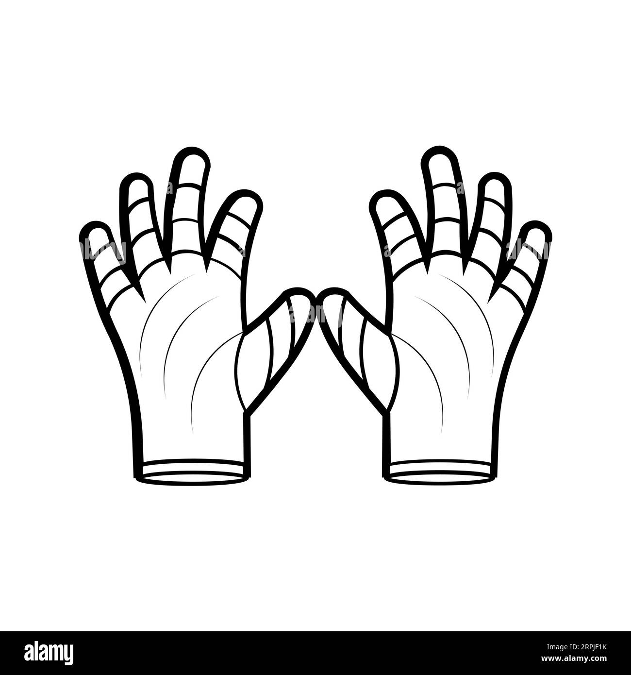 Symbol für bearbeitbare und skalierbare Vektoren für HANDSCHUHE Stock Vektor