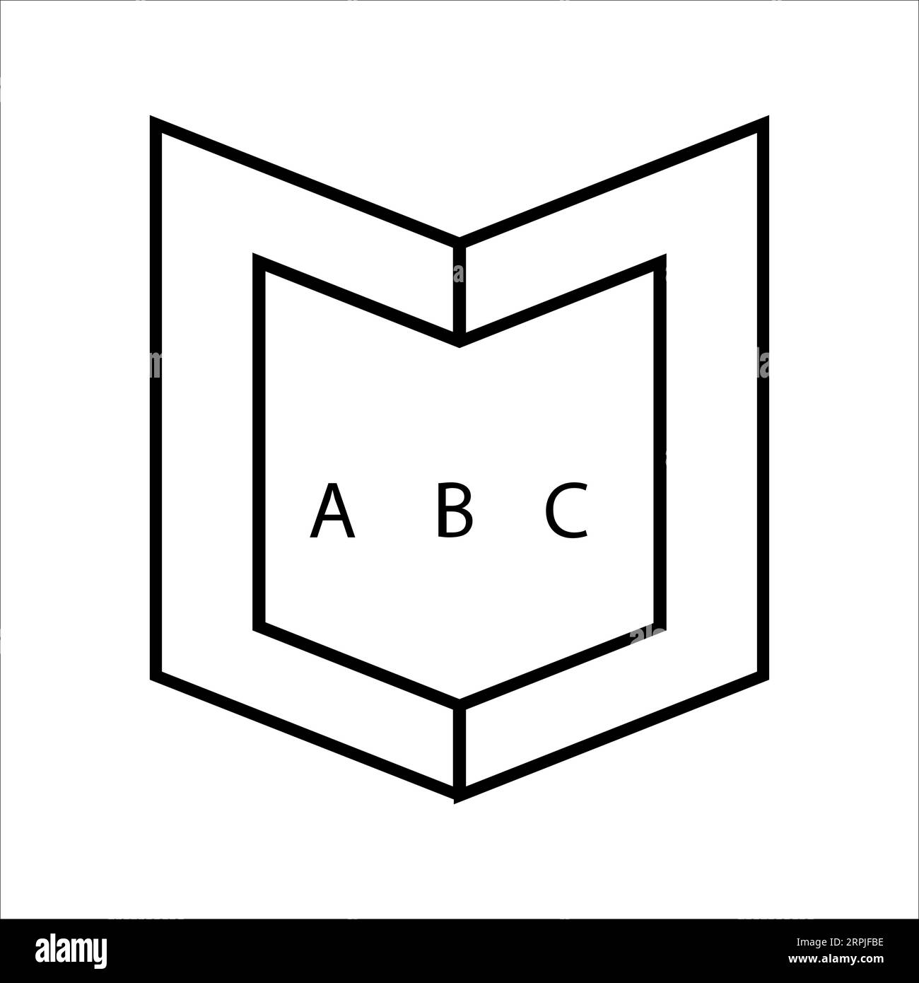 Symbol für editierbaren und skalierbaren Vektor in ENGLISCH Stock Vektor