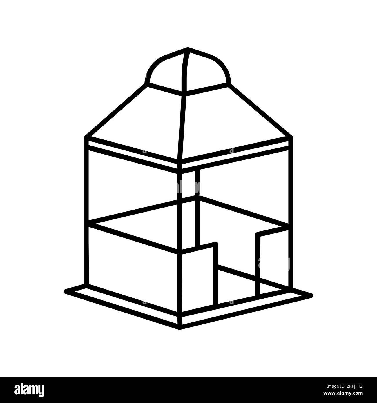 CABANA-Symbol für bearbeitbare und skalierbare Vektoren Stock Vektor