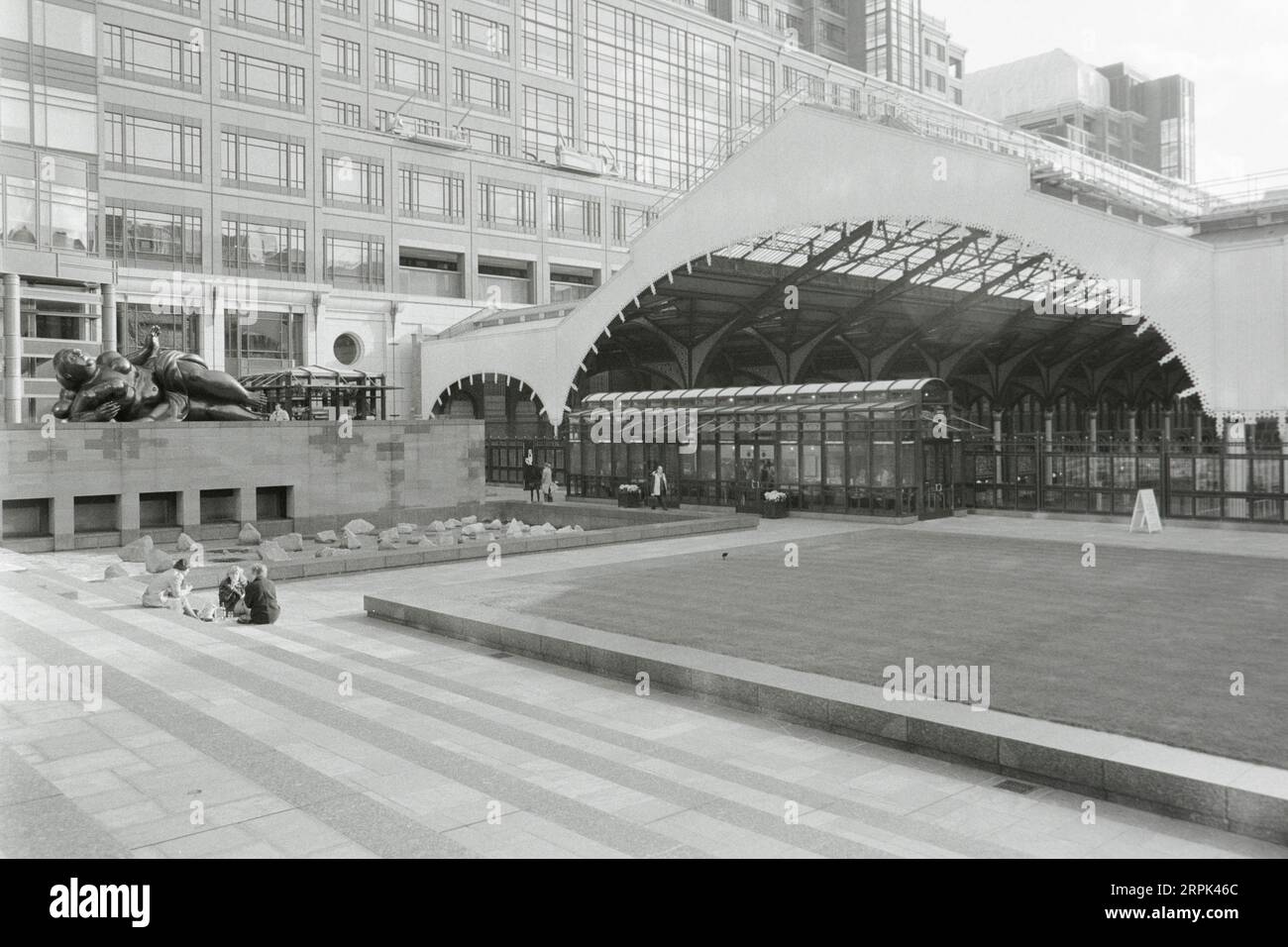 Broadgate-Viertel in East London in den frühen 1990er Jahren Stockfoto