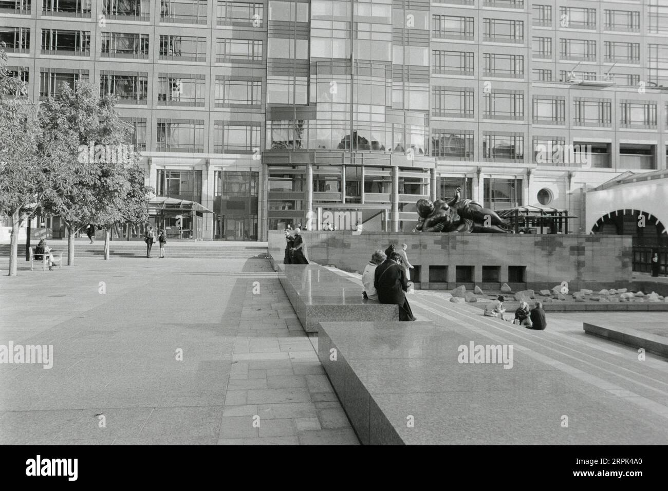 Broadgate-Viertel in East London in den frühen 1990er Jahren Stockfoto