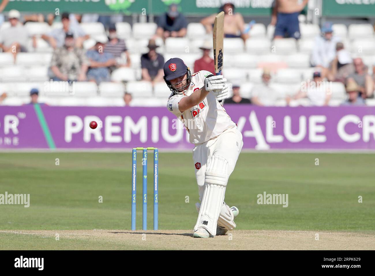 Matt Critchley im Kampf gegen Essex während des Essex CCC vs Middlesex CCC, LV Insurance County Championship Division 1 Cricket im Cloud County Stockfoto