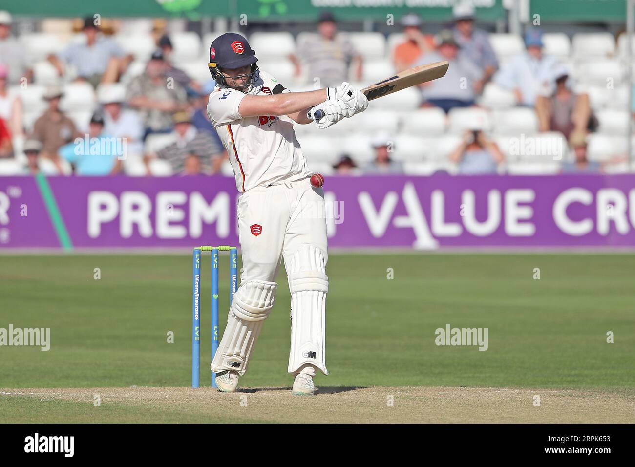 Matt Critchley im Kampf gegen Essex während des Essex CCC vs Middlesex CCC, LV Insurance County Championship Division 1 Cricket im Cloud County Stockfoto