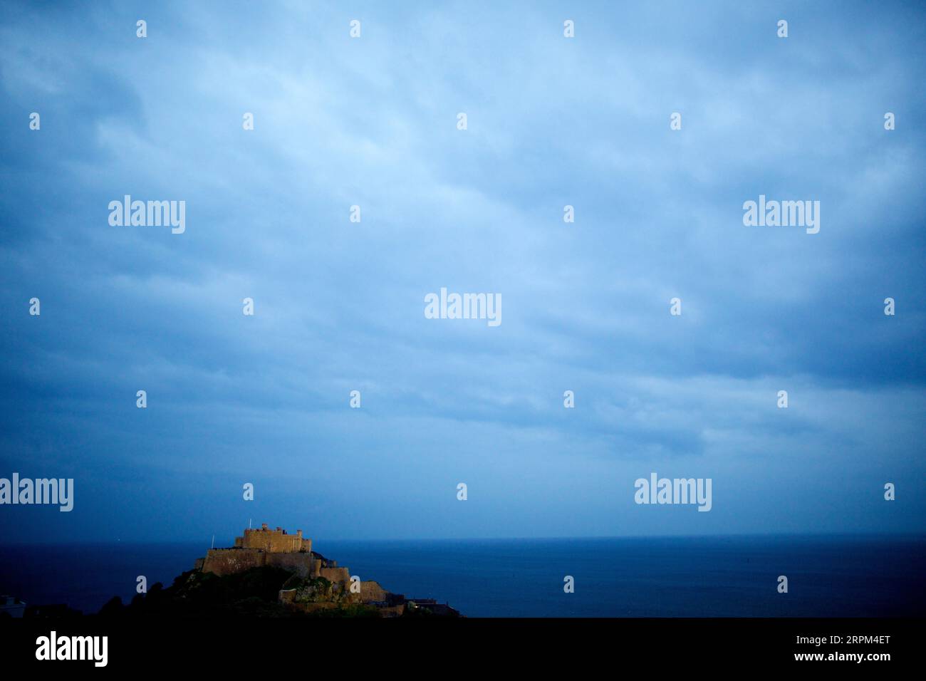 Mont Hochmuts Burg, Jersey, Kanalinseln Stockfoto