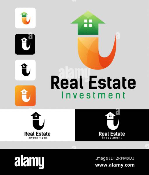 Creative Real Estate Logo Design Building, Home, Architect, House, Construction, Property Real Estate Brand Identity Template mit Immobiliensymbol de Stock Vektor