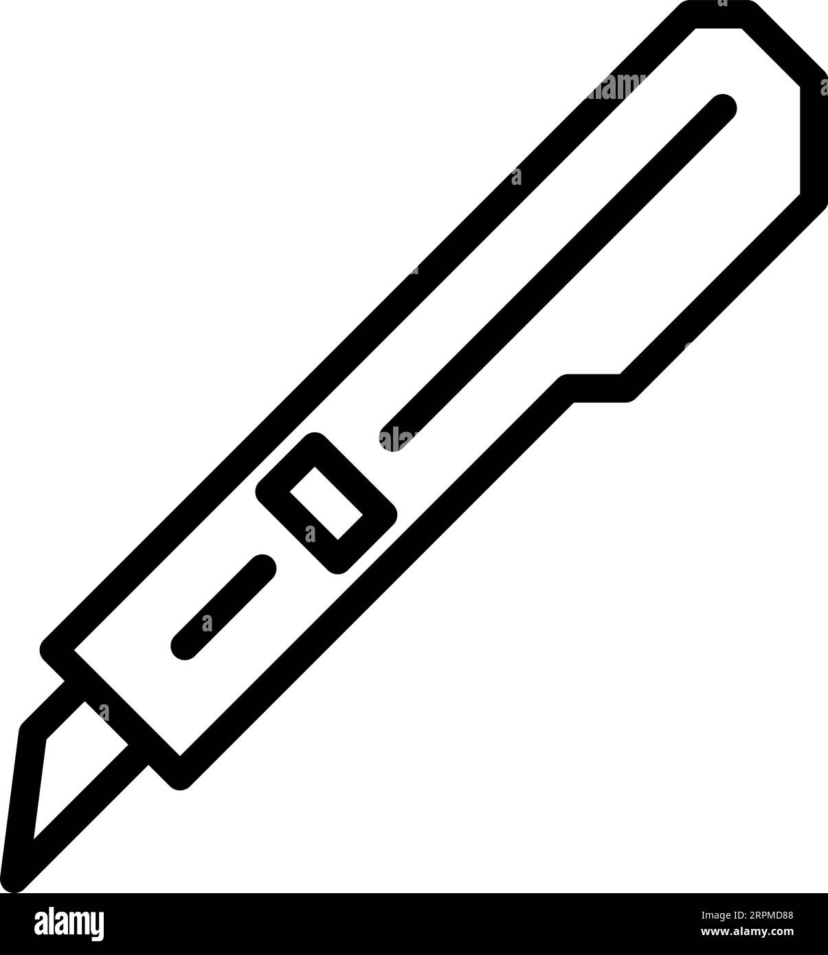 Zeilensymbol für Schreibwaren als bearbeitbare Kontur für Ihr Design Stock Vektor