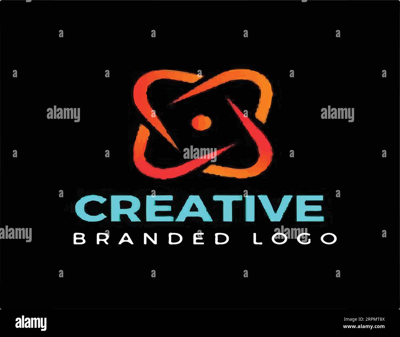 Logo-Design aus adobe Illustrator. Stock Vektor