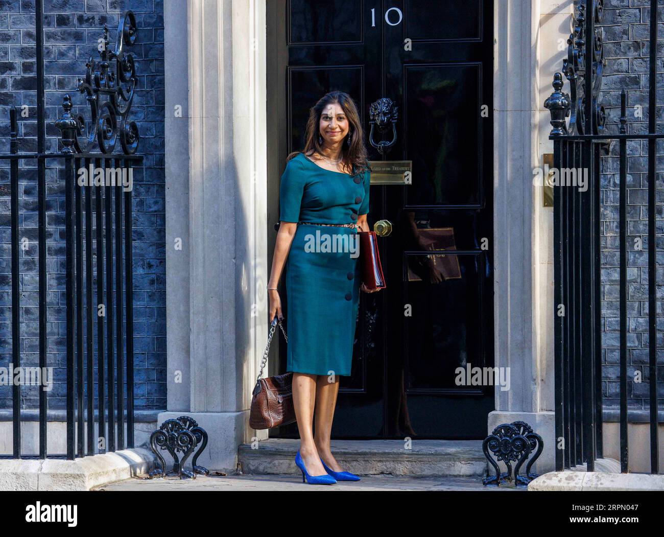 London, Großbritannien. September 2023. Die Innenministerin Suella Braverman kommt nach der Sommerpause zur ersten Kabinettssitzung. Quelle: Mark Thomas/Alamy Live News Stockfoto