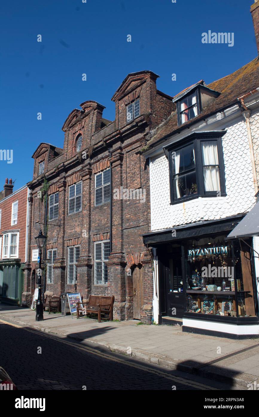 Die Old Rye Grammar School – Thomas Peacocke School – Rye Sussex Stockfoto