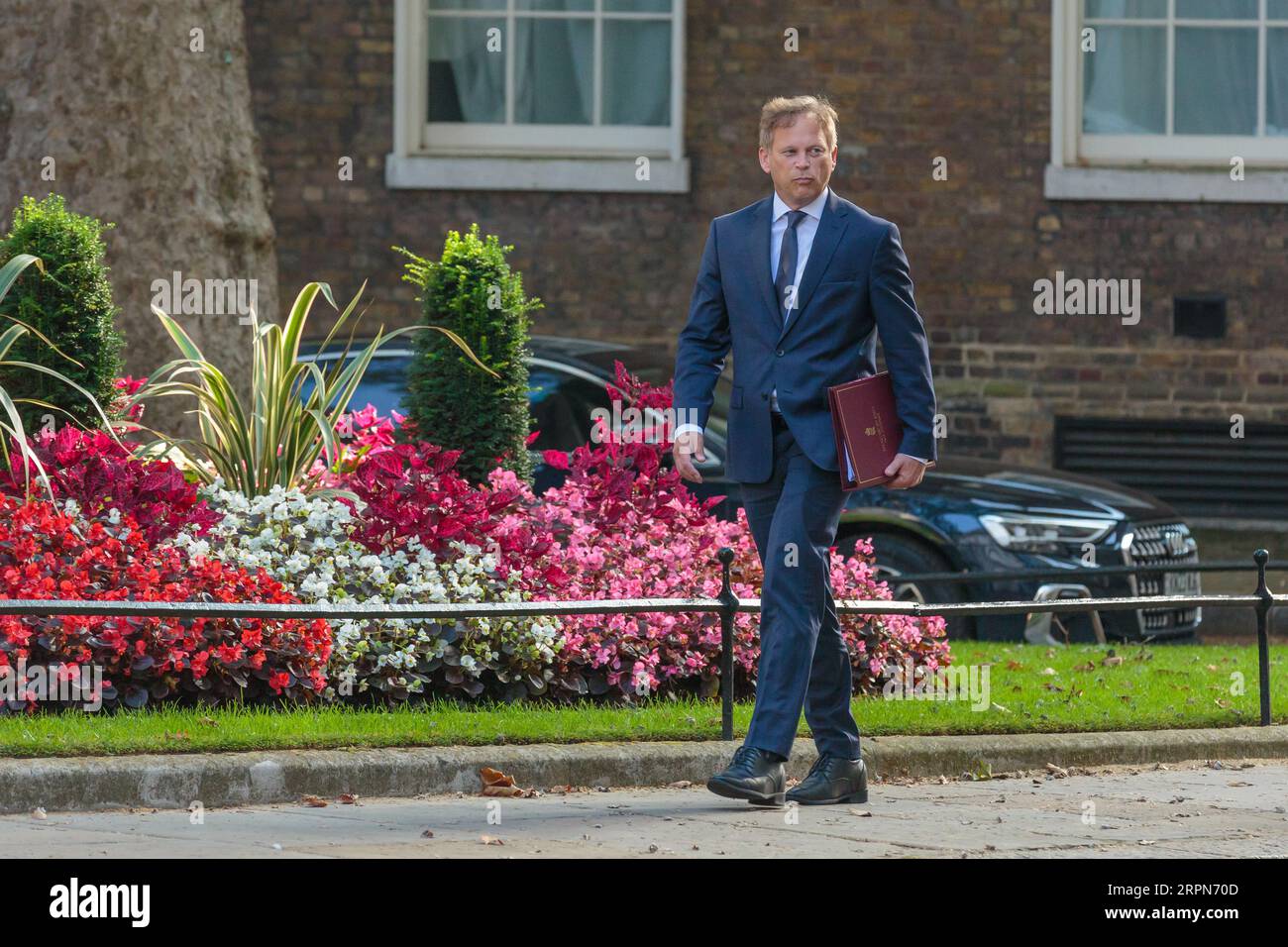 Downing Street, London, Großbritannien. September 2023. Grant Shapps MP, Secretary of State for Defence, nimmt an der ersten wöchentlichen Kabinettssitzung in der 10 Downing Street seit der Rückkehr aus der Sommerpause Teil. Foto von Amanda Rose/Alamy Live News Stockfoto