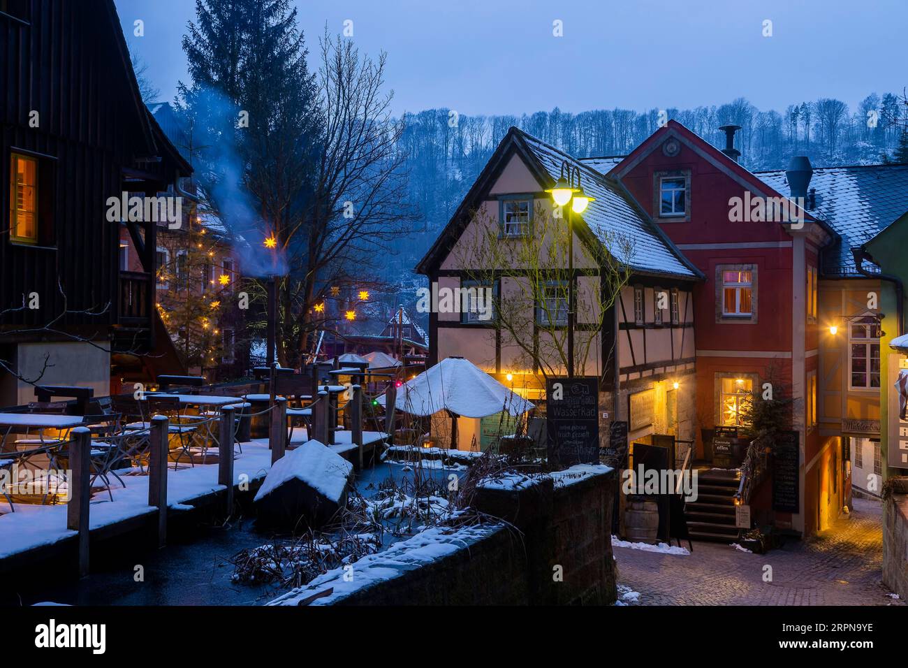 Schmilka Organic and National Park Refuge Stockfoto