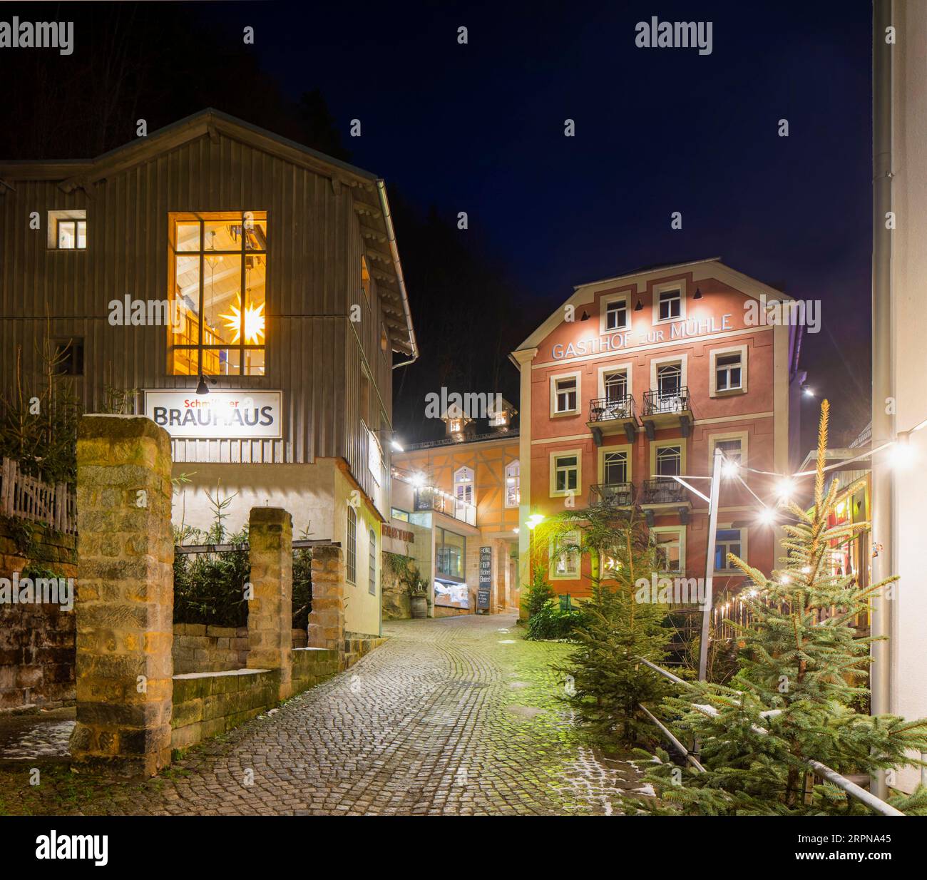 Schmilka Organic and National Park Refuge Stockfoto