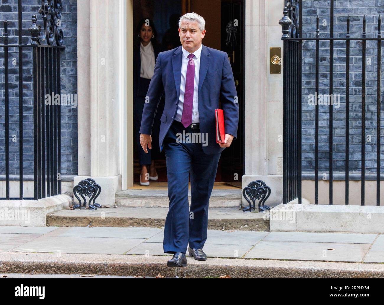 London, Großbritannien. September 2023. Stephen Barclay, Gesundheitsminister, verlässt die erste Kabinettssitzung nach der Sommerpause. Quelle: Mark Thomas/Alamy Live News Stockfoto
