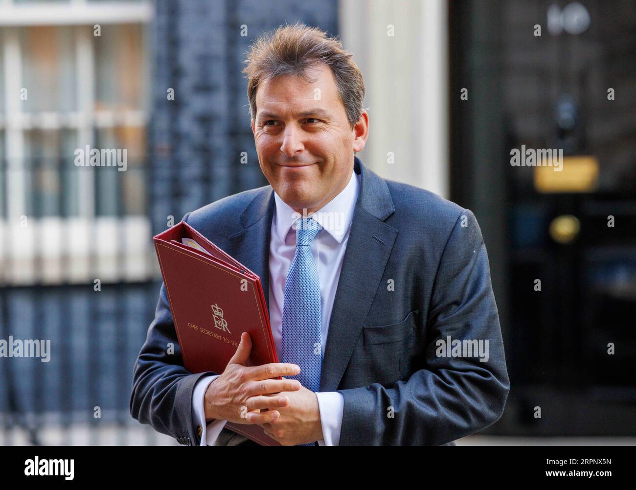 London, Großbritannien. September 2023. John Glen, Chief Secretary of the Treasury, verlässt nach der Sommerpause die erste Kabinettssitzung. Quelle: Mark Thomas/Alamy Live News Stockfoto