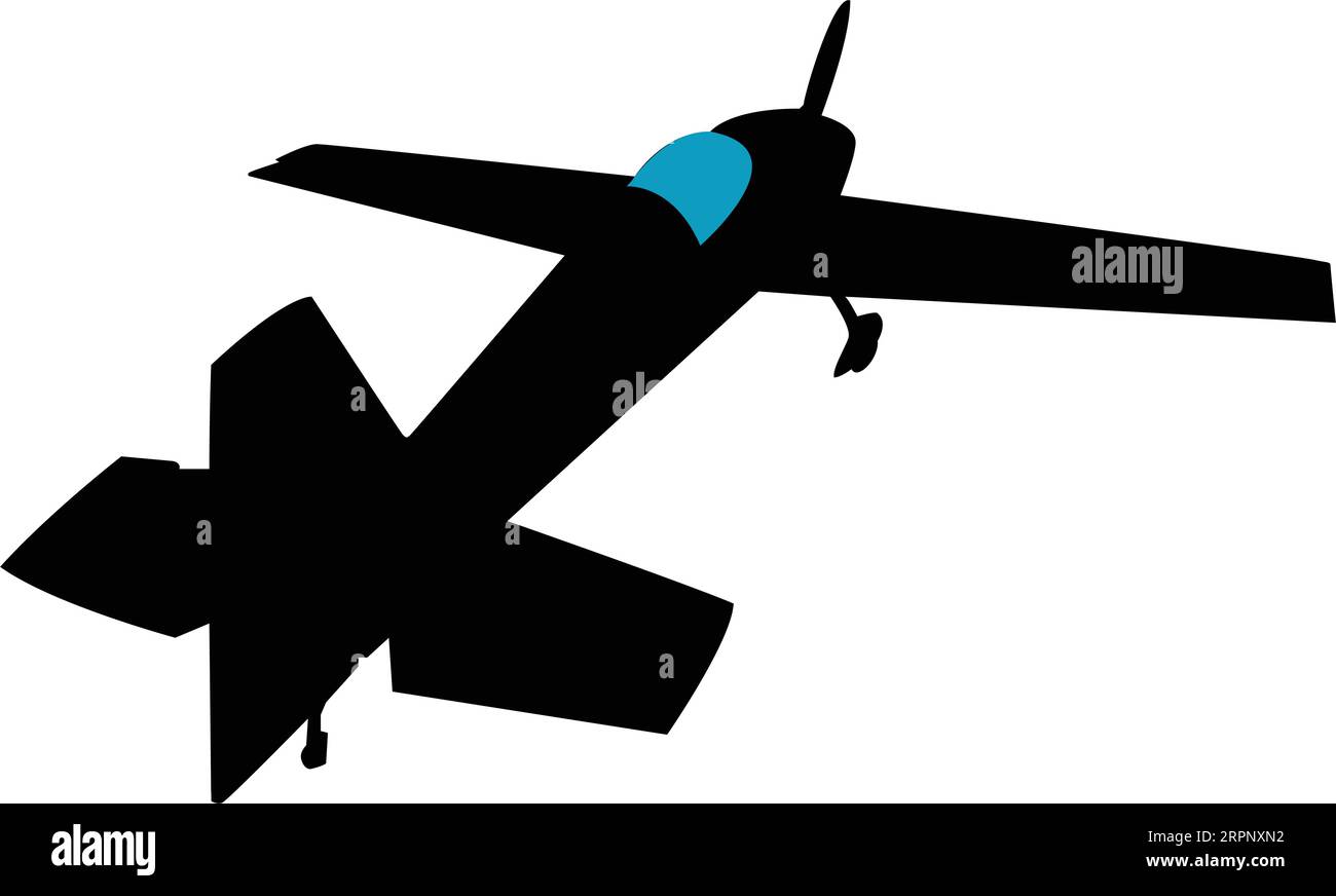 Eine Illustration eines akrobatischen Flugzeugs Stock Vektor