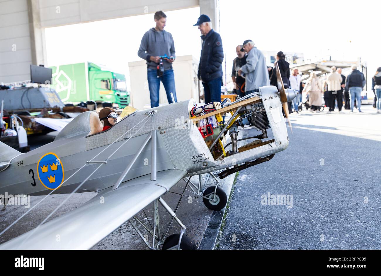 Model Fliegen Association am Flughafen Örebro, Örebro, Schweden. Stockfoto