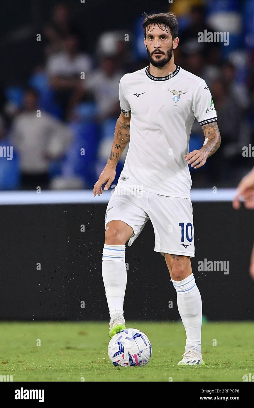 Luis Alberto von SS Lazio in Aktion während des Serie-A-TIM-Spiels zwischen SSC Napoli und SS Lazio im Stadio Diego Armando Maradona, Neapel, Italien am Samstag Stockfoto