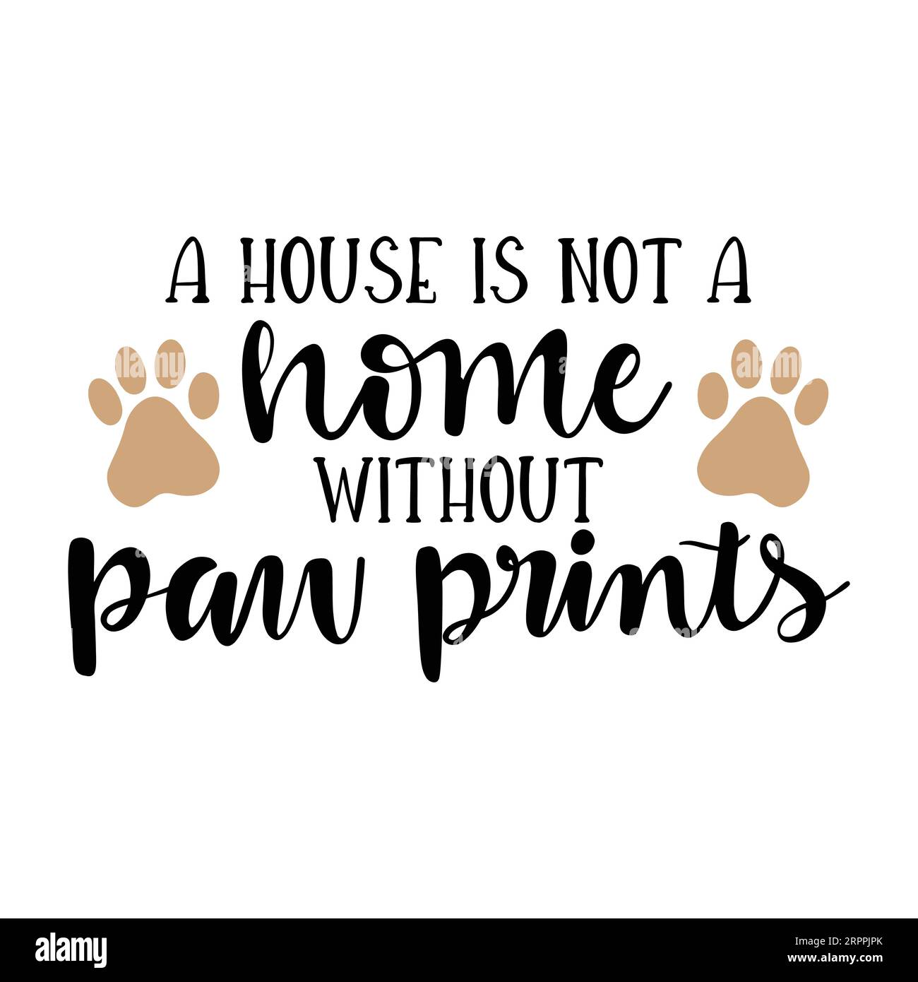 Ein Haus ist kein Haus Typografie T-Shirt Design, T-Shirt Print, Kalligraphie, Beschriftung, T-Shirt Designs, Silhouette-T-Shirt-Design Stock Vektor