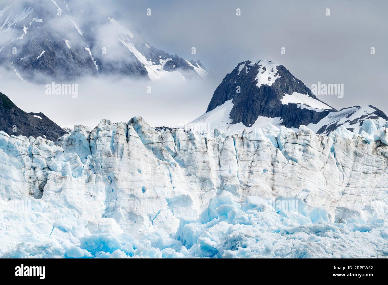 Alaska; Prince William Sound: Meares Glacier; Stockfoto