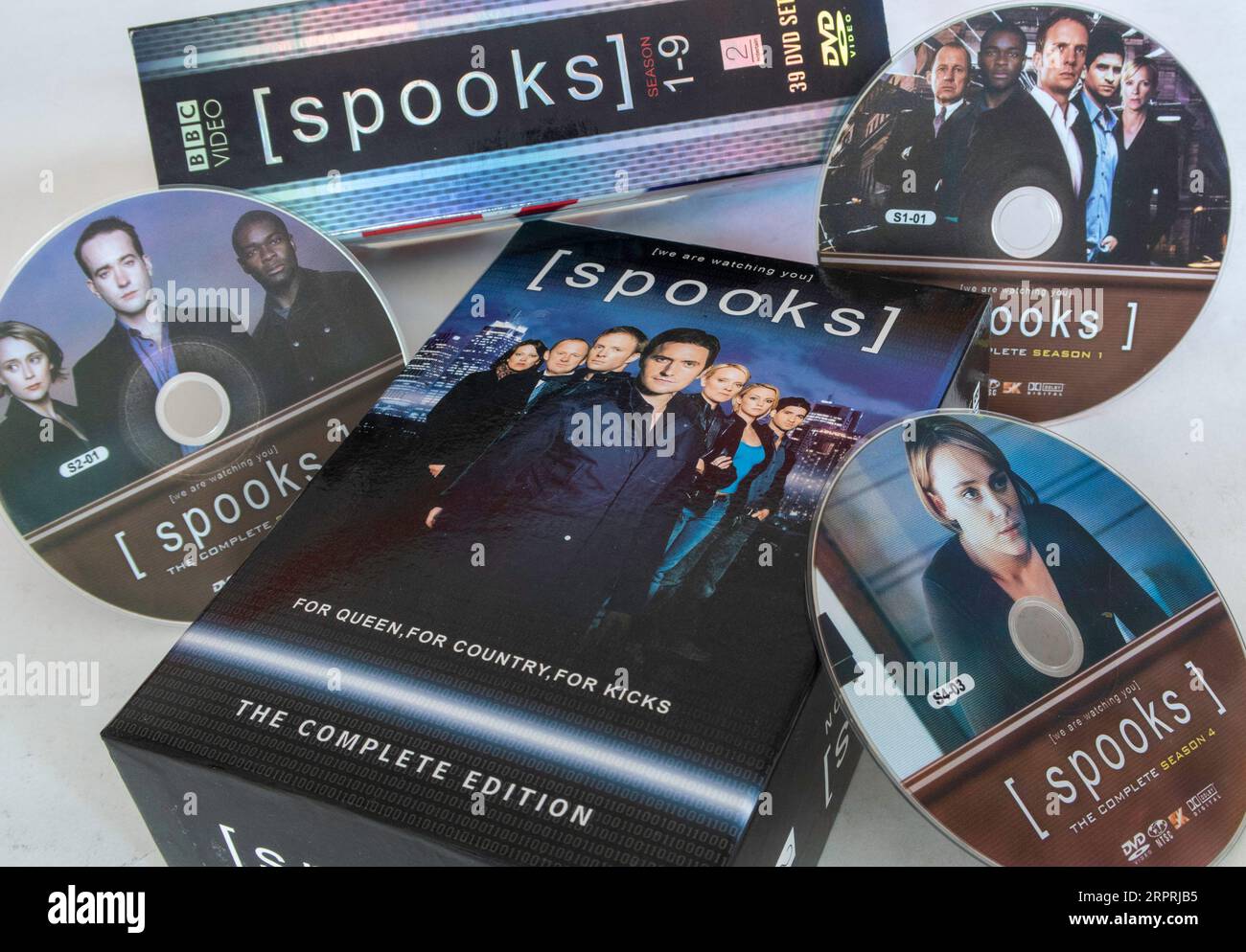 Spooks war eine Spion-, Mystery- und Drama-Fernsehserie, die von 2002 bis 2011 auf der BBC lief Stockfoto