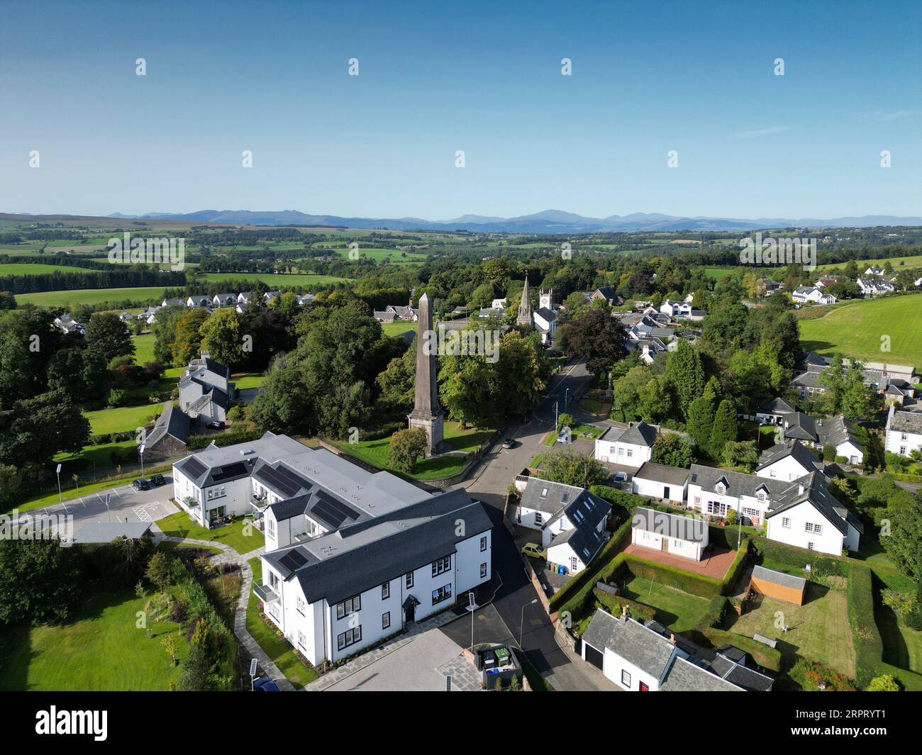 Drone View of Killearn Stirlingshire Scotland Stockfoto