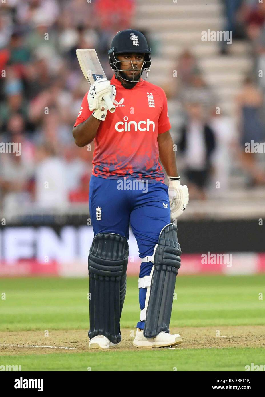 Nottingham, Vereinigtes Königreich. 5. September 2023, abgebildet Rehan Ahmed (England), auf dem England gegen Neuseeland International T20 (Trent Bridge Cricket Ground). Kredit: Mark Dunn Photography/Alamy Live News Stockfoto