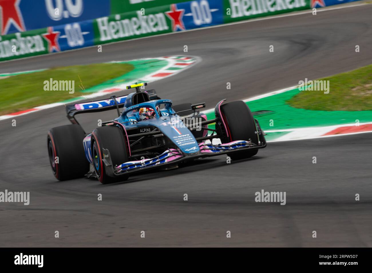 Monza, Italien - 01. SEPTEMBER 2023, #10 Pierre Gasly (FRA, Alpine), freies Training vor der Qualifikation für den F1-GP in Italien 2023 Stockfoto