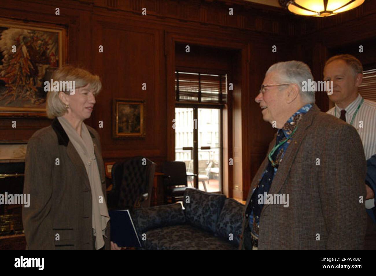 Veranstaltungen zu Ehren von Chandler Robbins, leitender Ornithologe, Gründer des North American Breeding Bird Survey und Forscher-Wildtierbiologe am U.S. Geological Survey Patuxent Wildlife Research Center in Laurel, Maryland, pensionierte nach 60 Jahren Arbeit der Bundesregierung im Bereich des Vogelschutzes Stockfoto