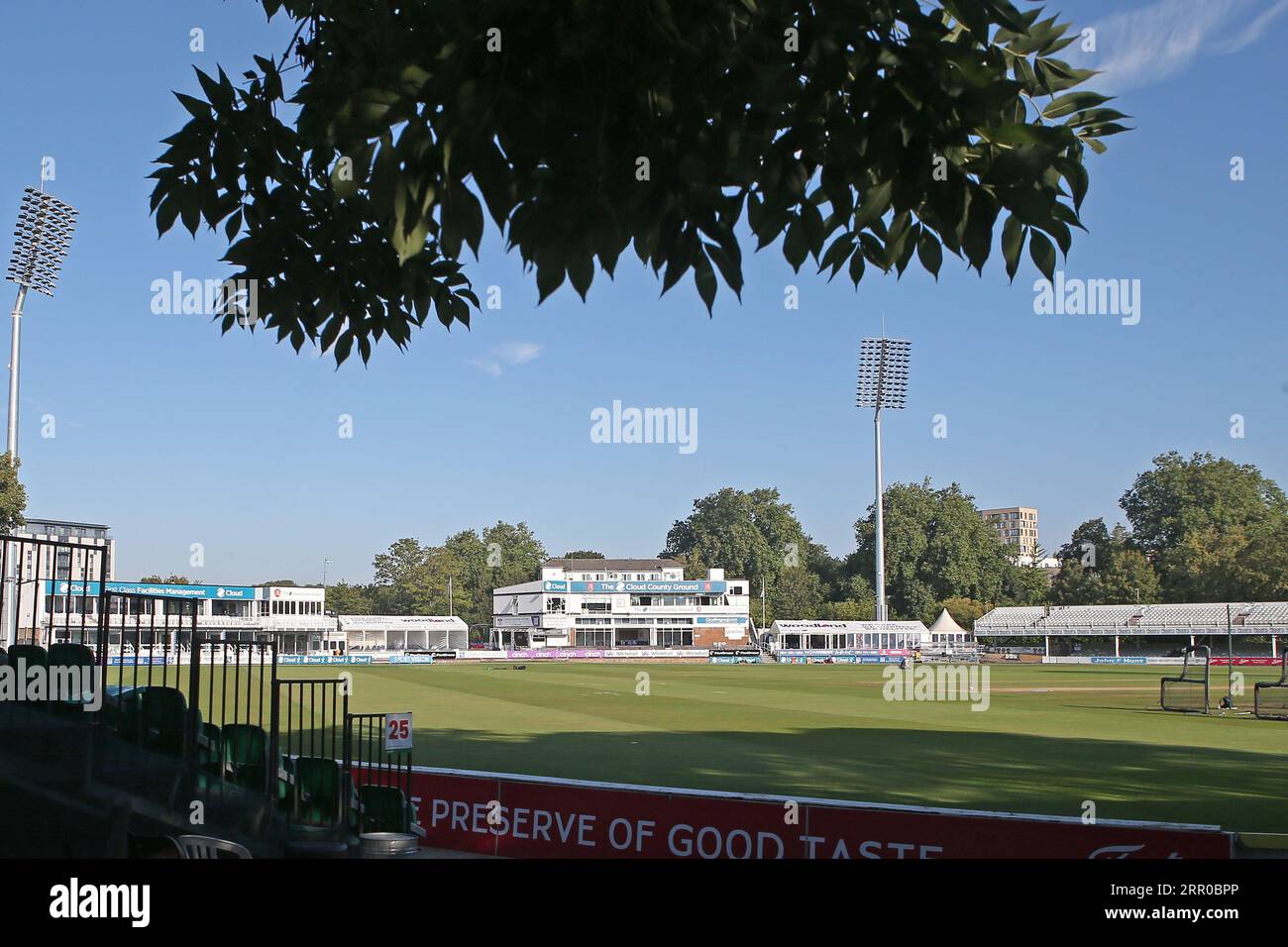 Allgemeine Sicht auf den Boden vor Essex CCC vs Middlesex CCC, LV Insurance County Championship Division 1 Cricket auf dem Cloud County Ground am 5 Stockfoto